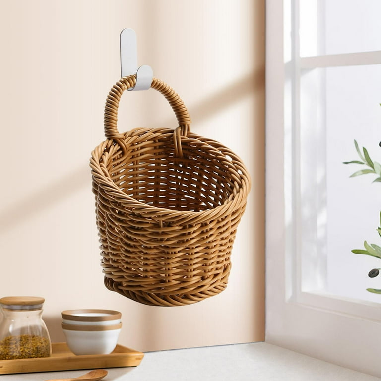 Wall Hanging Baskets Woven Wall Basket Space Saving Holder
