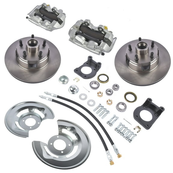 Mustrod For 1964 1965 1966 1967 Ford Mustang Complete Front Disc Brake Conversion Kit V-8 4 Piston