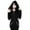 Black, variant on Fimkaul Women's Jacket Coats Winter Fall Plus Size Long Sleeve Casual Tops Loose Gothic Punk Hooded Solid Black Cardigan Coat Black L
