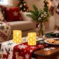 thumbnail image 7 of Skulls and Stars Pattern Flameless Candles 2 PCS with Remote Realistic Moving Flame LED Tapered Pillar Set for Home Decor, 7 of 7