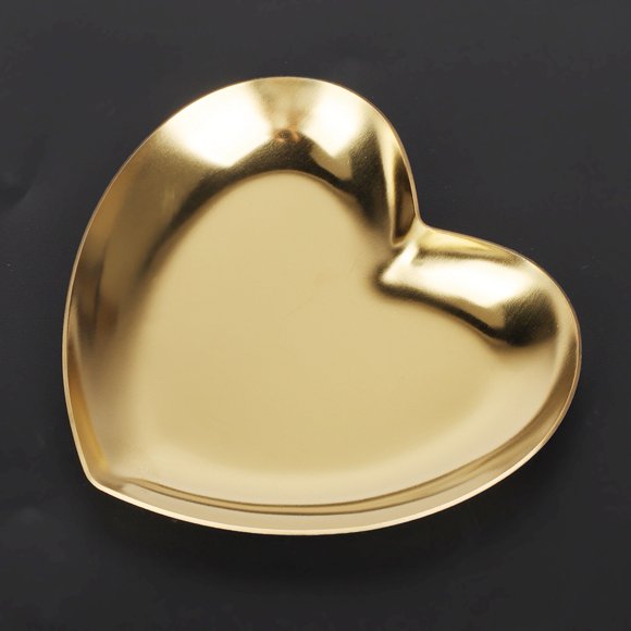 Heart Shaped Stainless Steel Fruit Tray Jewelry Organizer for Home Decor