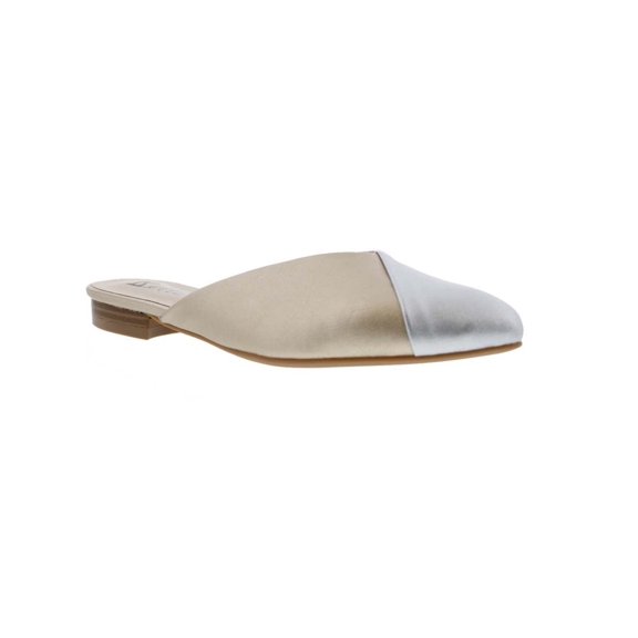Bellini Flex Womens Comfort Slip On Mule 8 Metallic Microsuede