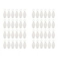 thumbnail image 1 of 48 Pcs Vintage Motel Keychain DIY Blank Hotel Keychains Heat Transfer Blank Keychains Bulk Sublimation (White), 1 of 8