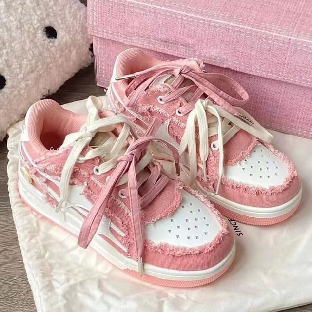 New Vintage Fashion Canvas Shoes Fashion Creative Sneaker Y2k Couple