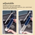 thumbnail image 1 of Plastic Kitchen Sink Rack Adjustable Telescopic Drying Kitchen Sink Rack Drain Indoor Home Cleaning Brush Mop Sponge Holder Accessories Blue, 1 of 6