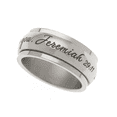 thumbnail image 5 of 8mm Women's Spinner Ring - I Know The Plans I Have For You Jeremiah 29:11 Christian Religious Ring Anxiety & Stress Relief Gift for Women or Men!, 5 of 5