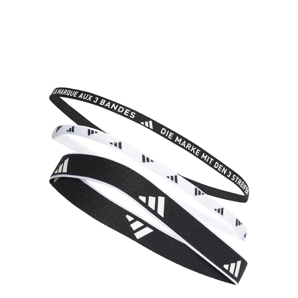 Diademas de entrenamiento adidas unisex, paquete de 3, varios anchos