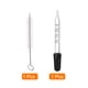 thumbnail image 3 of Kit de gotero Uxcell 1 set 1ml gotero de vidrio de punta recta con cepillo de limpieza y bulbos de goma, claro, 3 of 7