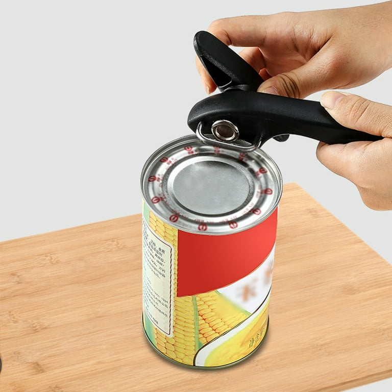 Can Opener Manual Stainless Steel Handheld Heavy Duty Can Opener Smooth  Edge Side-Cut Safety Kitchen Can Opener for Seniors with Arthritic Hands