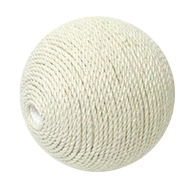 Juguete interactivo para gatos, juguete para mascotas para gatos pequeños y medianos, pelota de sisal para atrapar gatos. blanco