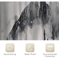 thumbnail image 4 of Small Stall Misty Shower Curtain 36Wx72H inch Mountain Nature Rustic Scenery Foggy Smokey Tree National Parks Cliff Outdoor Home Decor Fabric Bathroom Plastic Hooks 7 Pack RY-WHRV, 4 of 6