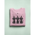 thumbnail image 3 of Black Cat Salem Witch Graphic - Women's Sweatshirt, 3 of 4