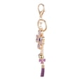 thumbnail image 3 of Shisuyan Bag Ornament Fashionable Purple Zine Alloy 1Set 7.1X2.1In, 3 of 8
