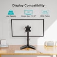thumbnail image 3 of HOMOUNT Single Monitor Stands Fits 13'' to 32'' Screen, Freestanding Monitor Mount for Desk, VESA 75x75 100x100, up to 17.6lbs, 3 of 8