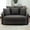 Gray, variant on Arouseden 56" Dark Gray Chaise Lounge Chair Indoor,Oversized Barrel Chaise Lounge with 2 Cushions and 3 Throw Pillows,Chenille Accent Chair,Double Sofa Chair for Living Room