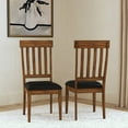thumbnail image 3 of A-America Mariposa Slatback Dining Side Chair in Whiskey (Set of 2), 3 of 5