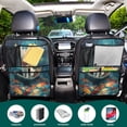 thumbnail image 5 of Car Back Seat Organizer 2 Pack Antique Nylon Fabric Thickened Waterproof Foot Mat Suitable For Various Types Of Vehicles White Cat Sailing, 5 of 7