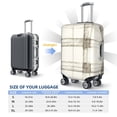 thumbnail image 2 of Multi-Size Suitcase Protective Cover Full Range Double Stitching Invisible Zipper For Travel Business Ivory Checked Hand-Drawn Sketch_4 Medium, 2 of 8