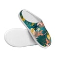 thumbnail image 3 of KLL Hawaiian Style Pattern Adult Unisex Cozy Slippers,Fuzzy Slip-on Slippers TPR Sole Slippers Comfort Plush Home Footwear for Indoor & Outdoor-13, 3 of 7