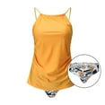 thumbnail image 6 of OKBOP Tankinis,High Cut Bikini Conservative Print Strappy Back Tankini Set Two Piece Swimdress Swimsuit Women Tummy Control Summer Clearance, 6 of 9