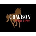 thumbnail image 2 of Lavoie, Tina 32x26 White Modern Wood Framed Museum Art Print Titled - Cowboy for Life, 2 of 4