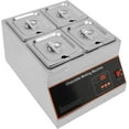 thumbnail image 6 of 500W Electric Chocolate Melting Pot w/Digital Display Control,Commercial Chocolate Warmer Melting Pot Chocolate Melter Pot for Home or Bakery Use 4 Tanks for 26.46lb of Tempered Chocolate, 6 of 8