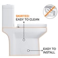 thumbnail image 3 of HOROW 12" Rough-In Small Compact One Piece Toilet, Dual Flush Modern Bathroom Toilet with Soft Closing Seat, 3 of 11