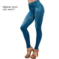 thumbnail image 5 of Skymirror Women Jeans High Waist Slim Denim Print Stretch Pencil Pants for Work, 5 of 8