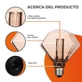 thumbnail image 5 of Foco Diamond Vintage Luz Blanca Cálida Base E27, 5 of 5