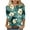 Multicolor Tops for Summer_s, variant on jtjvou Women's Floral Print Tops Trendy Fashion Going out Tops for Teen Summer Crewneck Blouse Oversize 3/4 Sleeve Pullover Multicolor,M