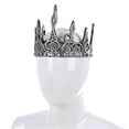 thumbnail image 2 of Plastic Tiara Crown Men King Crown Adult Halloween Crown Soft Headband Costume Headdress, 2 of 4