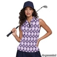 thumbnail image 2 of Knextrepoy Purple Golf Ball Women's Quarter Zip Golf Shirt Cute Sleeveless Athletic Tennis Shirts Lightweight Workout Outfits Size XS, 2 of 8
