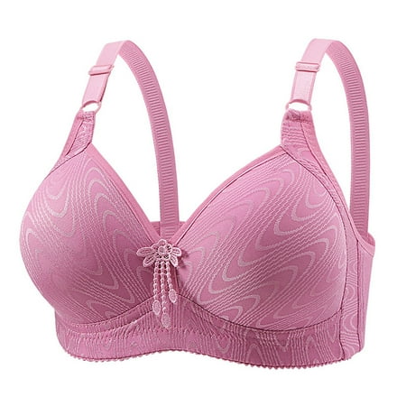 HCURIBAD Clearance! Bras for Women No Underwire Adjustable Bras Full Coverage Support Bralette Plus Size Everyday Bra Wireless Bras  Push up Bra  Backless Bra  Bras for Women Purple XL