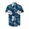 thumbnail image 5 of LEKWK Mens Hawaiian Shirts Short Sleeve Loose Fit Floral Print Beach Shirts Breathable Button Down Vacation Shirts Lightweight Soft Tropical Holiday Travel, 5 of 5