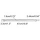 thumbnail image 2 of Uxcell 20.9'' Clips de hebilla magnética para cortinas de ventana, sujetadores de poliéster gris, 2 piezas, 2 of 7