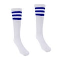 thumbnail image 4 of Calcetines de Piernas de Fútbol de Mujeres Estiramiento Más de Protección , S + StripedC S blanco + rayas C DYNWAVEMX Calcetines altos de la rodilla, 4 of 8