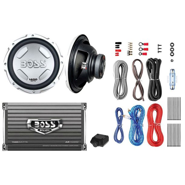 BOSS AUDIO CX122 12" 1400W Car Power Subwoofer Sub + Mono Amplifier+