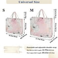 thumbnail image 3 of Corduroy Tote Bag for Women Shoulder Handbags Fashion Ladies Purses Satchel Messenger Bags Drawing Of Flowers S, 3 of 8