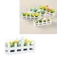 thumbnail image 4 of Cama De Flores Para Casa De Muñecas, Decoración De Jardín De Plantas De Flores En Maceta En Miniatura Con Alta Simulación Para Accesorios De Jardín De Hadas De Casa De, 4 of 7