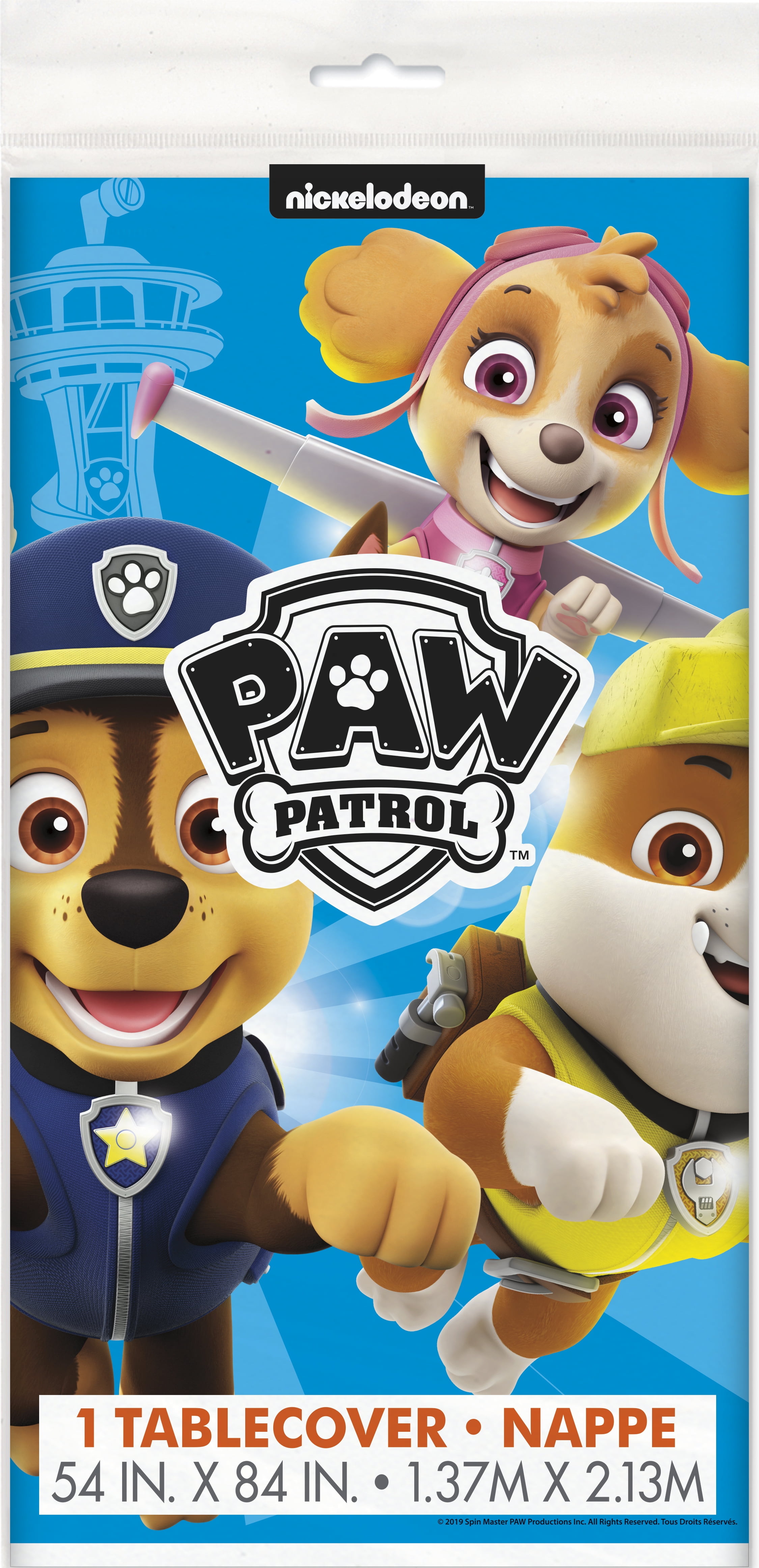 Paw Patrol Birthday Decorations and Party Supplies for 16 Guests - Balloons, Banner, Tablecover, Plates, Cups, Napkins, Button