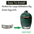 thumbnail image 5 of Draft Door Screen Kit Replacement Parts For Large and Medium Big Green Egg,Big Green Egg Accessories,Green Egg Chimney Door With Upgrade Punched Mesh Screen,Stainless Steel(Draft Door Kit for M&L BGE), 5 of 5