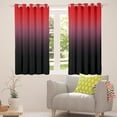 thumbnail image 5 of Red and Black Curtains for Bedroom,Rainbow Ombre 30%-50% Blackout Curtains Aesthetic Living Room Decor,Gradient Colorful Curtains & Drapes Abstract Window Curtain 2 Panels 38"Wx45"L, 5 of 6