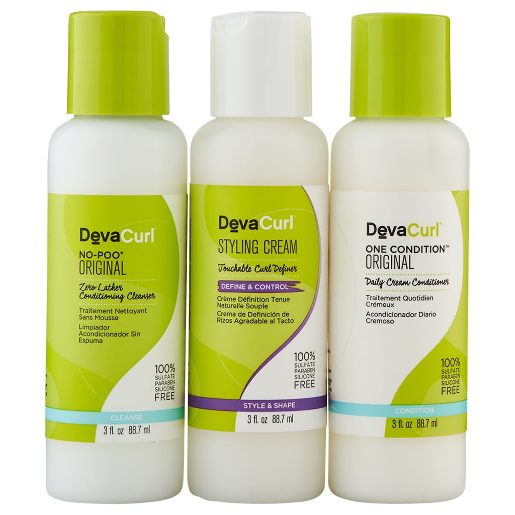 DevaCurl DevaCurl NoPoo 3 oz & One Condition 3 oz & Styling Cream 3