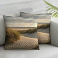 thumbnail image 3 of nygtbtfer Beach Dunes Print Throw Pillow Covers Soft Corduroy Pillowcase  Decorative Cushion Cover Modern Square Cushion Cases for Living Room Bed Sofa Bedroom Without Pillow White, 3 of 7