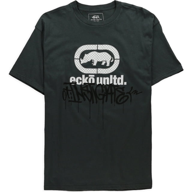 Camiseta gráfica Ecko Unltd. Vandal Drip Slim Fit para hombre gris grande