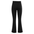 thumbnail image 6 of WLJ Women Cross-Over High Waist Flared Elastic Hip Tight Flared Yoga Pants, 6 of 6