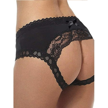

JustVH Women Lace Cutout Sexy Triangle Panties