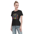 thumbnail image 3 of Doctors Says I Am Autistic Mom Says I Am Perfect Women'S Basic Short Sleeve T-Shirt Black Small, 3 of 5