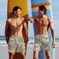 thumbnail image 5 of COOFANDY Mens Swim Trunks Quick Dry Bathing Suit Square Leg Summer Beach Shorts with Compression Liner, 5 of 7