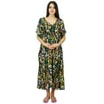 thumbnail image 7 of Bimba Nursing Cotton Kaftan Maxi Maternity Night Wear, Hospital Delivery Gown, 7 of 7